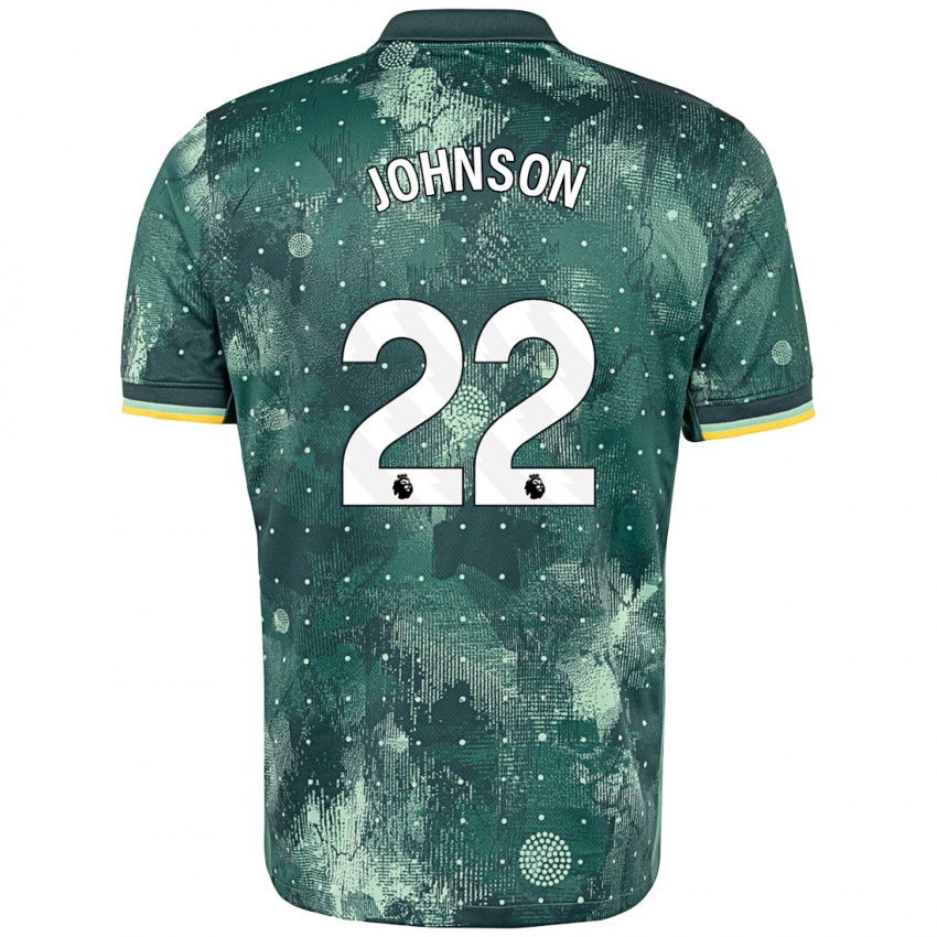 Niño Camiseta Brennan Johnson #22 Verde Menta Equipación Tercera 2024/25 La Camisa Perú