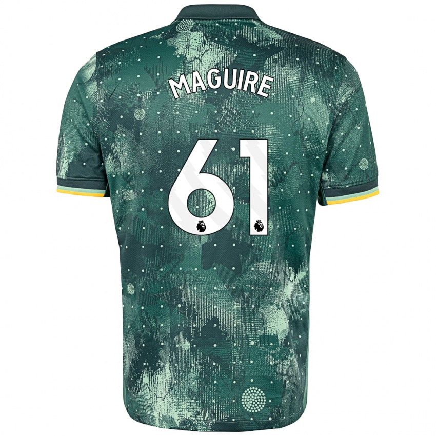 Niño Camiseta Aaron Maguire #61 Verde Menta Equipación Tercera 2024/25 La Camisa Perú