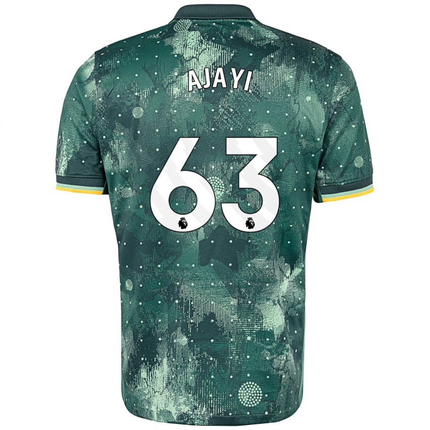 Niño Camiseta Damola Ajayi #63 Verde Menta Equipación Tercera 2024/25 La Camisa Perú