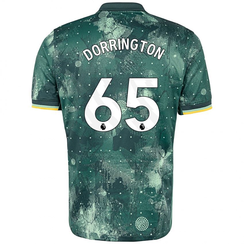 Niño Camiseta Alfie Dorrington #65 Verde Menta Equipación Tercera 2024/25 La Camisa Perú