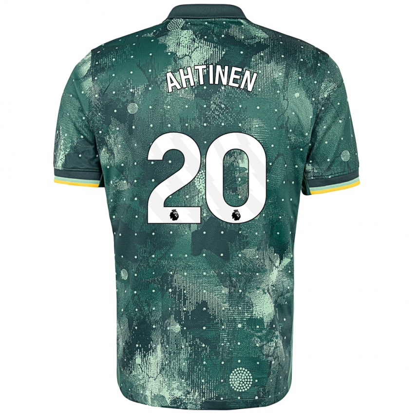 Niño Camiseta Olga Ahtinen #20 Verde Menta Equipación Tercera 2024/25 La Camisa Perú