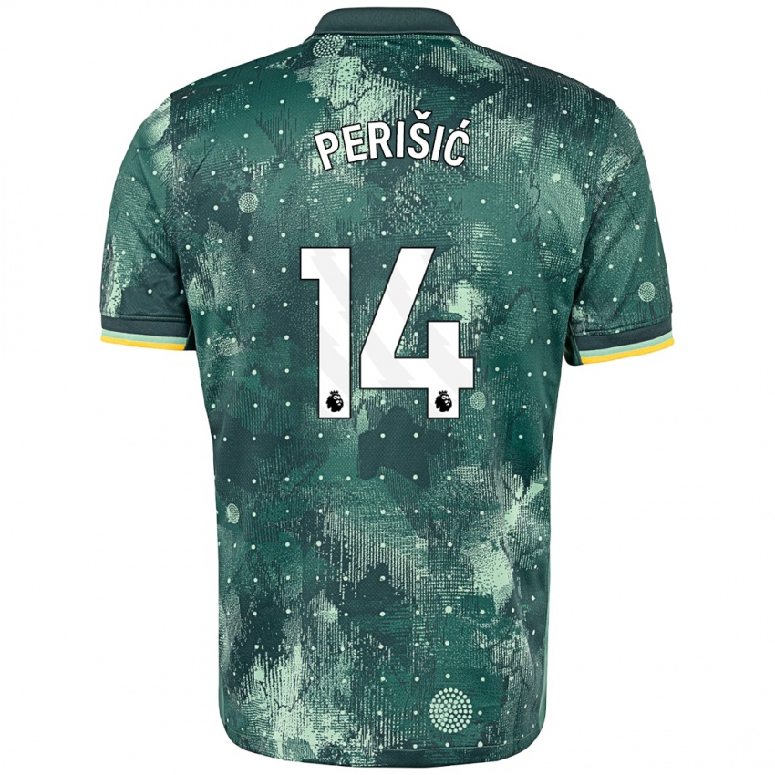 Niño Camiseta Ivan Perisic #14 Verde Menta Equipación Tercera 2024/25 La Camisa Perú