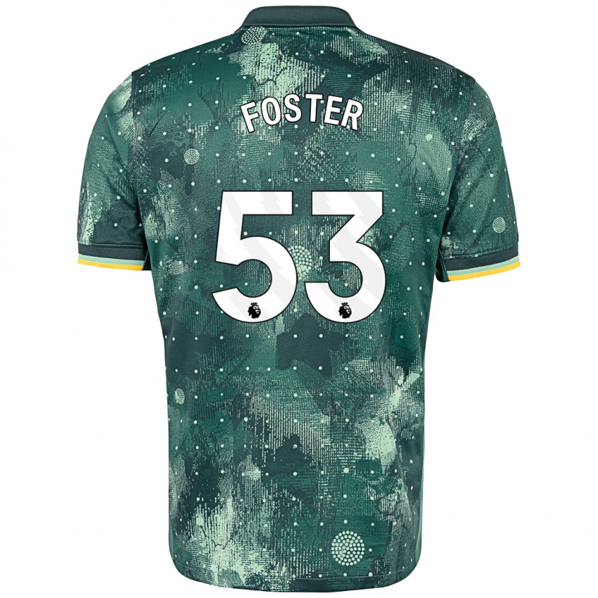 Niño Camiseta Brooklyn Lyons Foster #53 Verde Menta Equipación Tercera 2024/25 La Camisa Perú