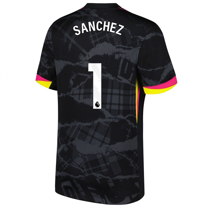 Niño Camiseta Robert Sánchez #1 Negro Rosa Equipación Tercera 2024/25 La Camisa Perú