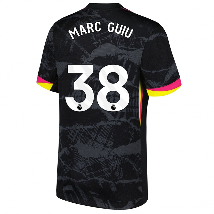 Niño Camiseta Marc Guiu #38 Negro Rosa Equipación Tercera 2024/25 La Camisa Perú