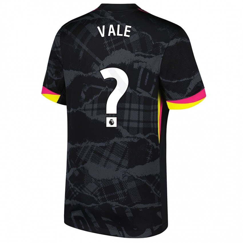 Niño Camiseta Harvey Vale #0 Negro Rosa Equipación Tercera 2024/25 La Camisa Perú