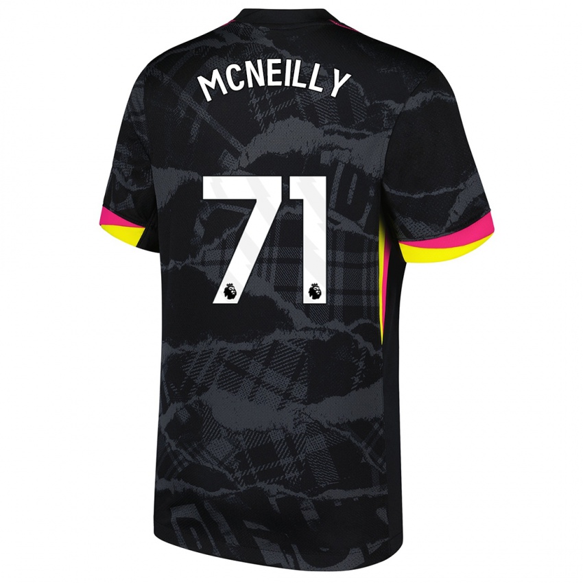 Niño Camiseta Donnell Mcneilly #71 Negro Rosa Equipación Tercera 2024/25 La Camisa Perú