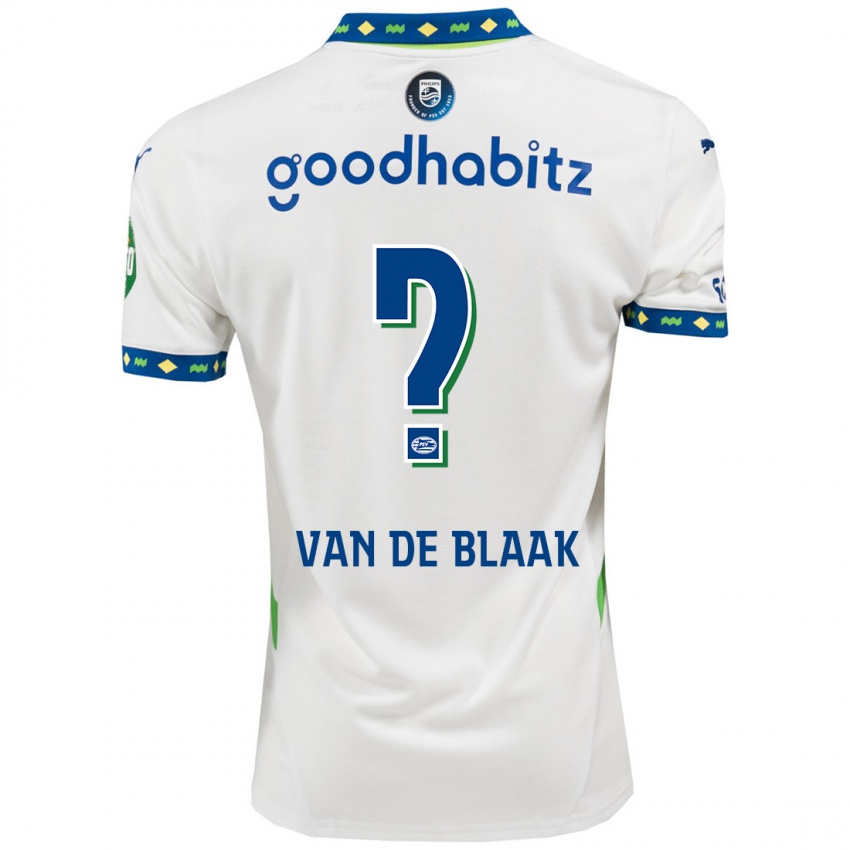 Niño Camiseta Emmanuel Van De Blaak #0 Blanco Azul Oscuro Equipación Tercera 2024/25 La Camisa Perú