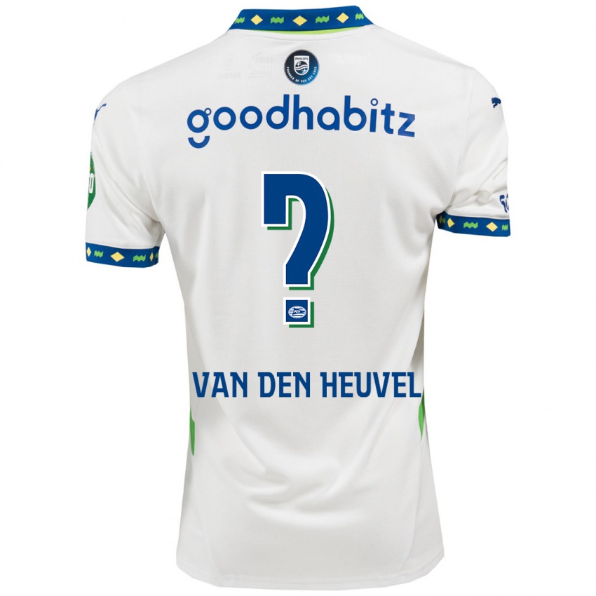 Niño Camiseta Tim Van Den Heuvel #0 Blanco Azul Oscuro Equipación Tercera 2024/25 La Camisa Perú