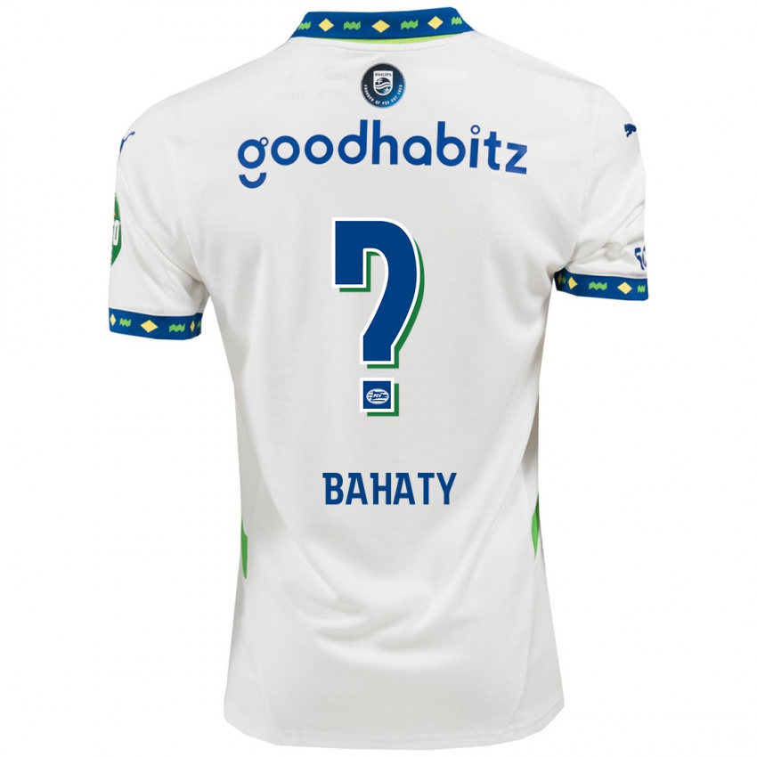 Niño Camiseta Manuel Bahaty #0 Blanco Azul Oscuro Equipación Tercera 2024/25 La Camisa Perú