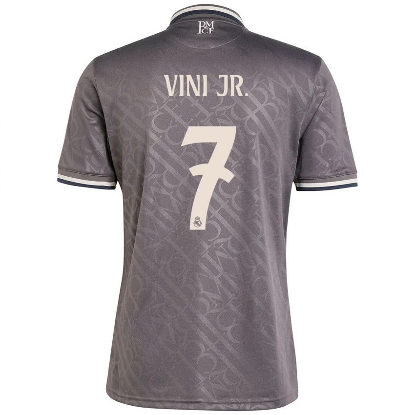 Niño Camiseta Vinicius Junior #7 Carbón Equipación Tercera 2024/25 La Camisa Perú