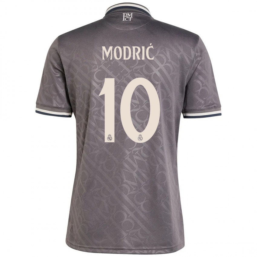 Niño Camiseta Luka Modric #10 Carbón Equipación Tercera 2024/25 La Camisa Perú