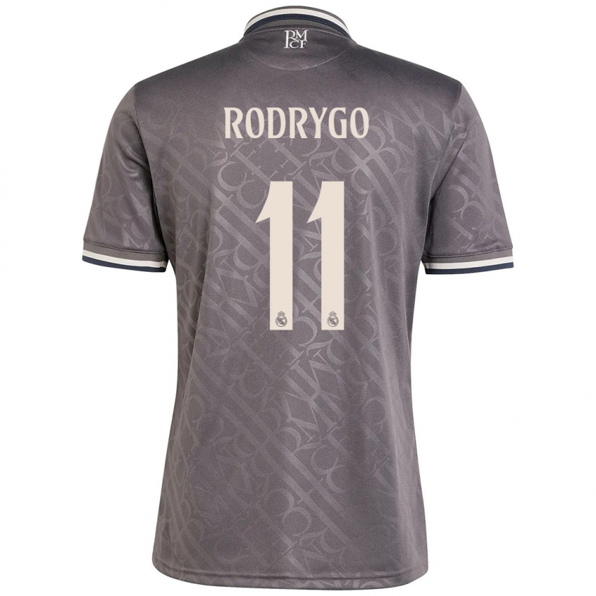 Niño Camiseta Rodrygo #11 Carbón Equipación Tercera 2024/25 La Camisa Perú