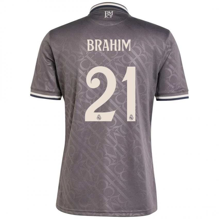 Niño Camiseta Brahim Diaz #21 Carbón Equipación Tercera 2024/25 La Camisa Perú