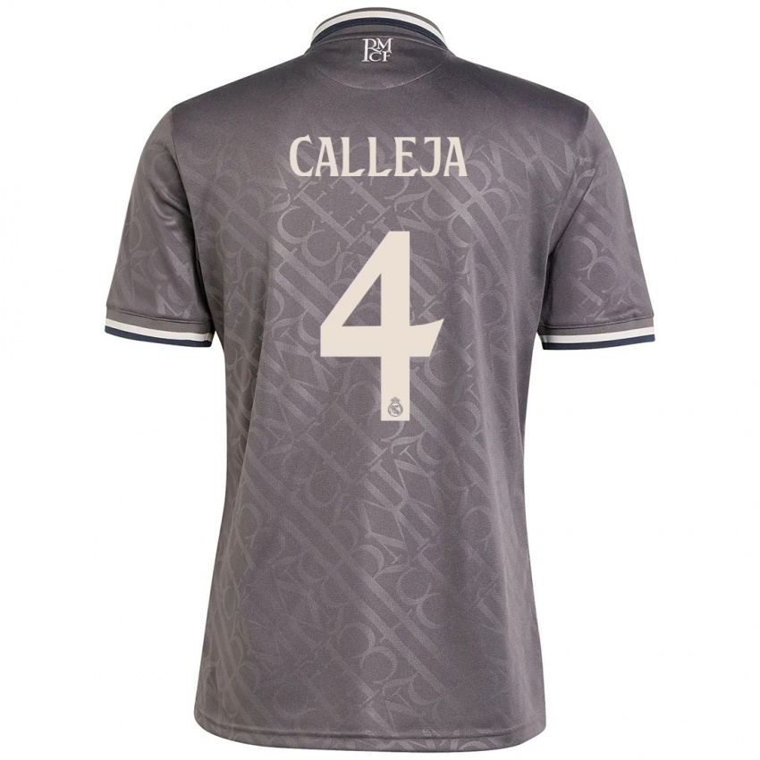 Niño Camiseta Jaime Calleja #4 Carbón Equipación Tercera 2024/25 La Camisa Perú