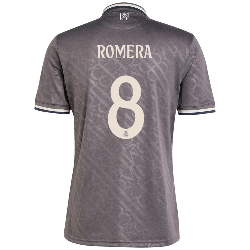 Niño Camiseta Miguel Romera #8 Carbón Equipación Tercera 2024/25 La Camisa Perú