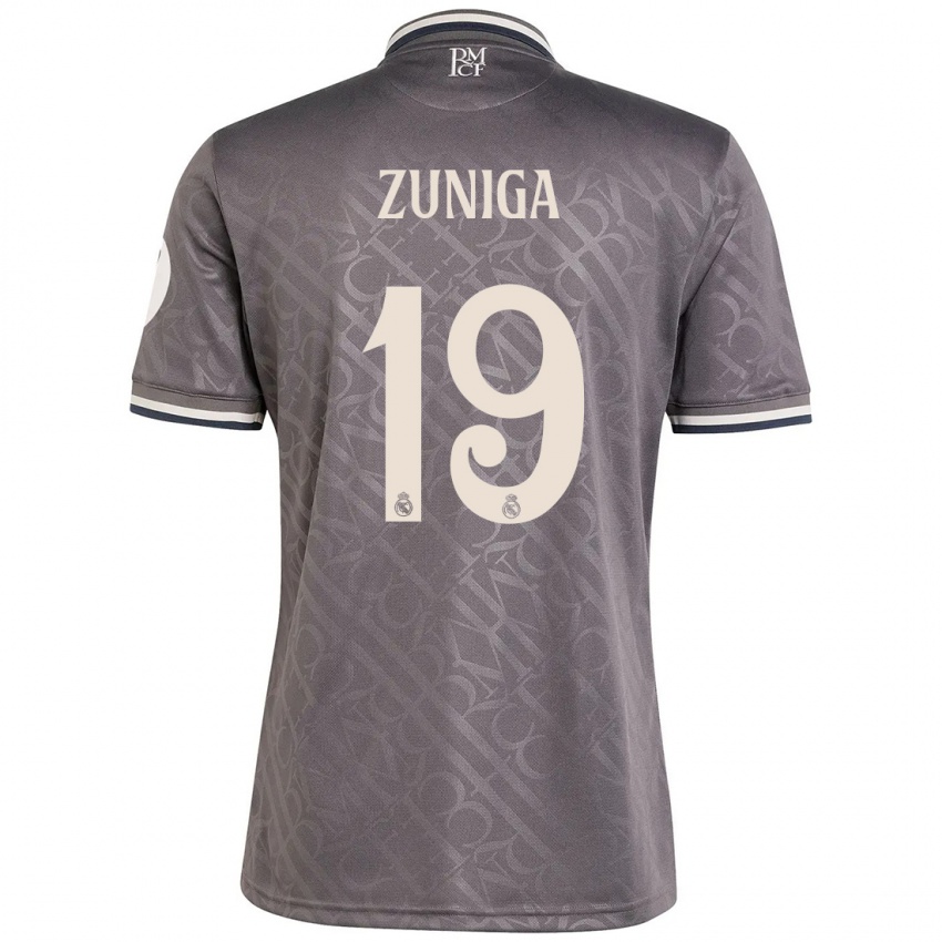 Niño Camiseta Loren Zúñiga #19 Carbón Equipación Tercera 2024/25 La Camisa Perú