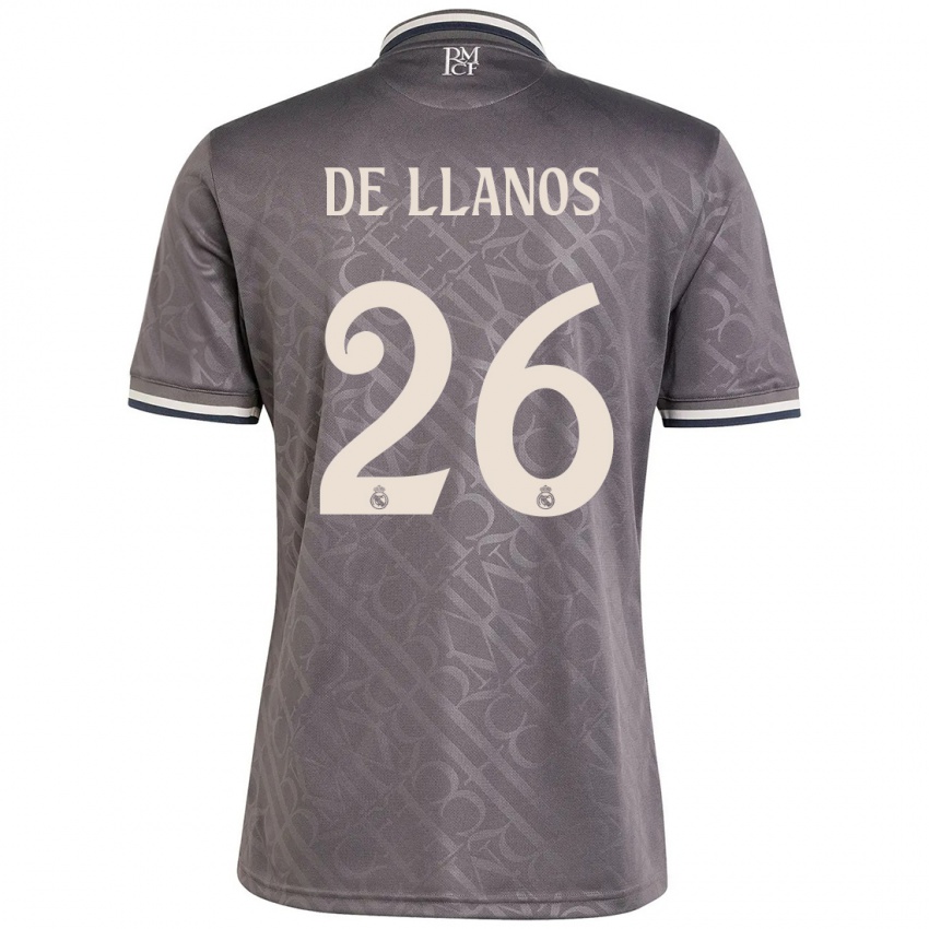 Niño Camiseta Hugo De Llanos #26 Carbón Equipación Tercera 2024/25 La Camisa Perú