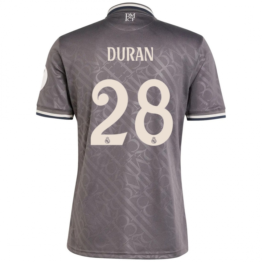 Niño Camiseta Pol Duran #28 Carbón Equipación Tercera 2024/25 La Camisa Perú