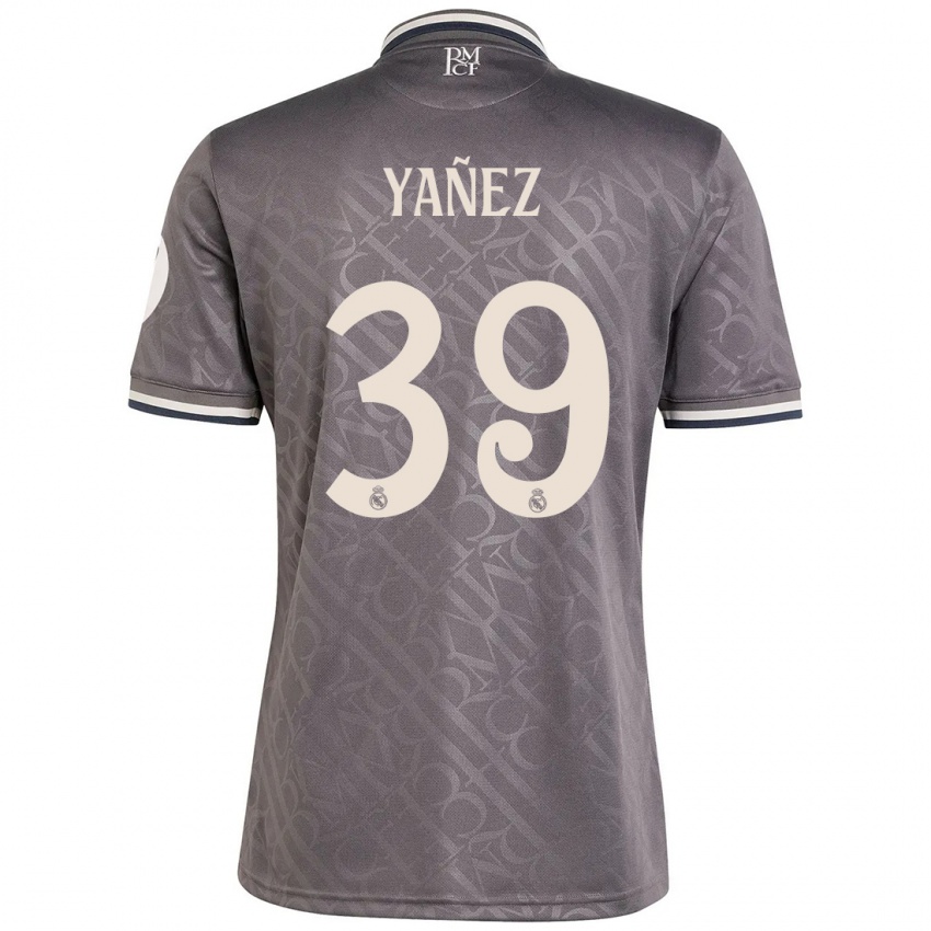 Niño Camiseta Daniel Yañez #39 Carbón Equipación Tercera 2024/25 La Camisa Perú