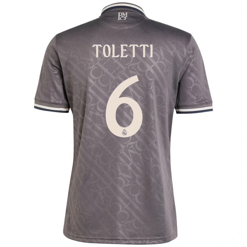 Niño Camiseta Sandie Toletti #6 Carbón Equipación Tercera 2024/25 La Camisa Perú