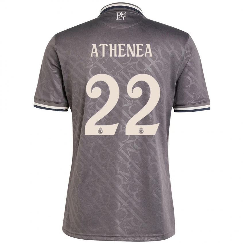 Niño Camiseta Athenea Del Castillo #22 Carbón Equipación Tercera 2024/25 La Camisa Perú