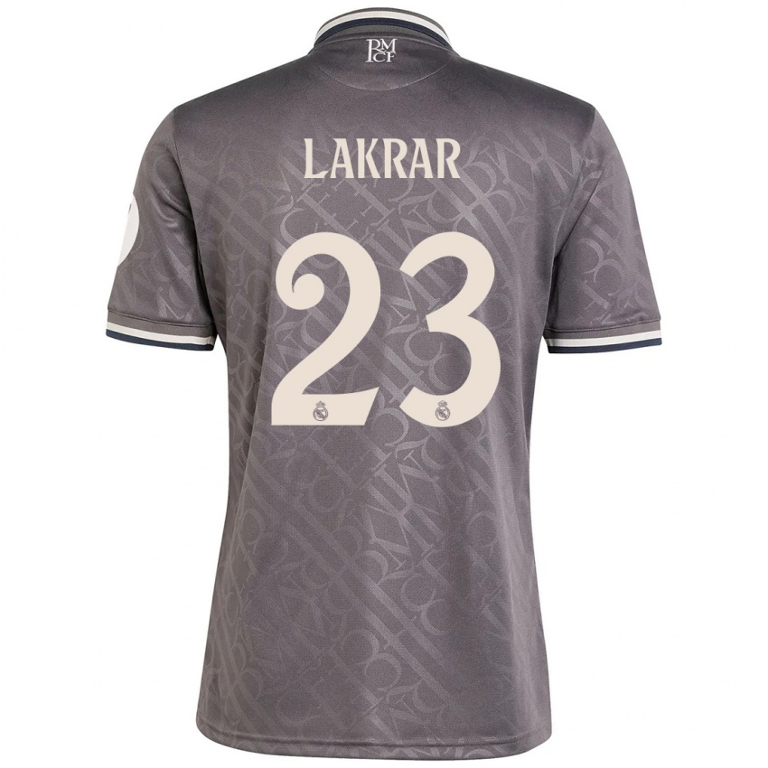 Niño Camiseta Maëlle Lakrar #23 Carbón Equipación Tercera 2024/25 La Camisa Perú