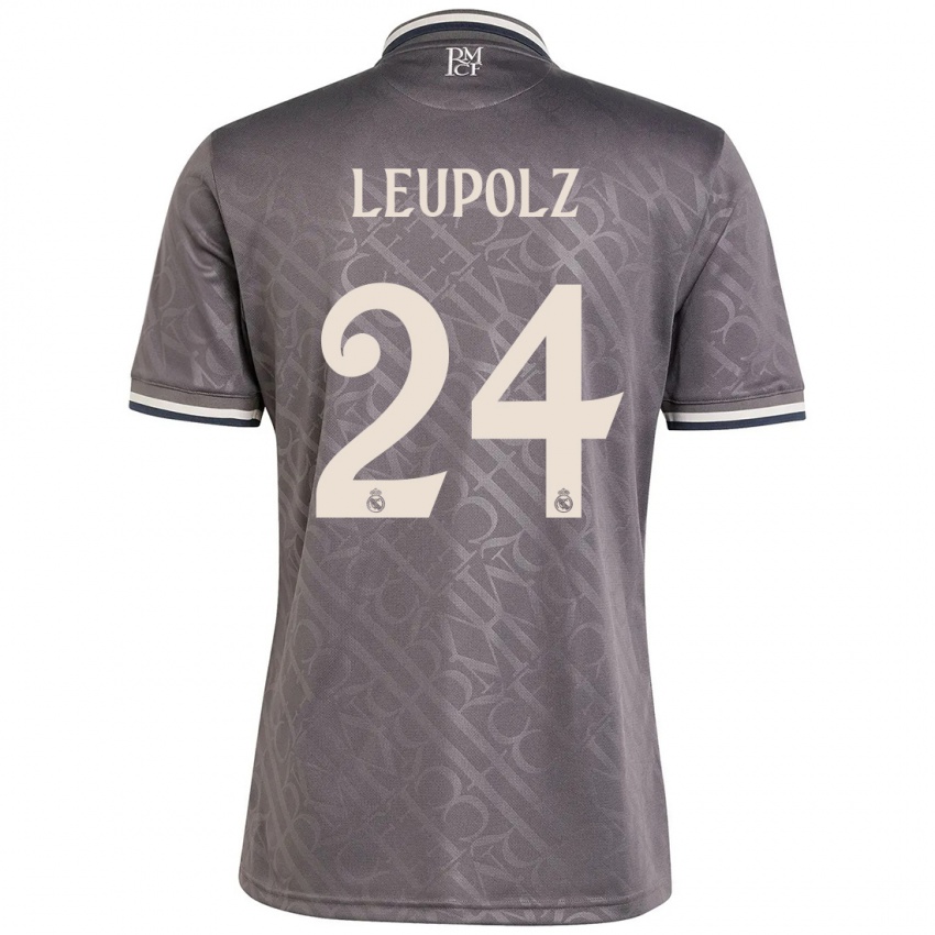 Niño Camiseta Melanie Leupolz #24 Carbón Equipación Tercera 2024/25 La Camisa Perú