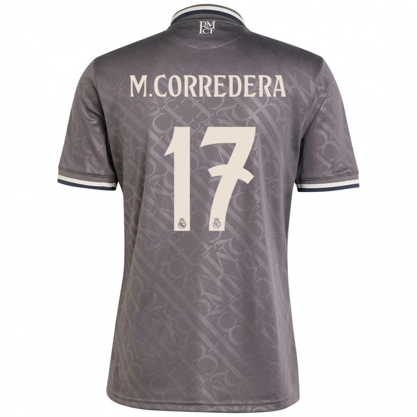 Niño Camiseta Marta Corredera #17 Carbón Equipación Tercera 2024/25 La Camisa Perú