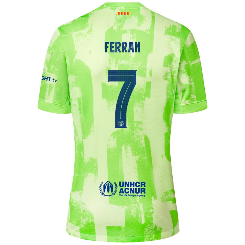 Niño Camiseta Ferran Torres #7 Lima Equipación Tercera 2024/25 La Camisa Perú