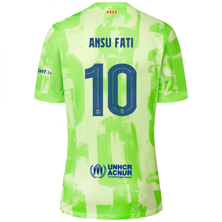 Niño Camiseta Ansu Fati #10 Lima Equipación Tercera 2024/25 La Camisa Perú