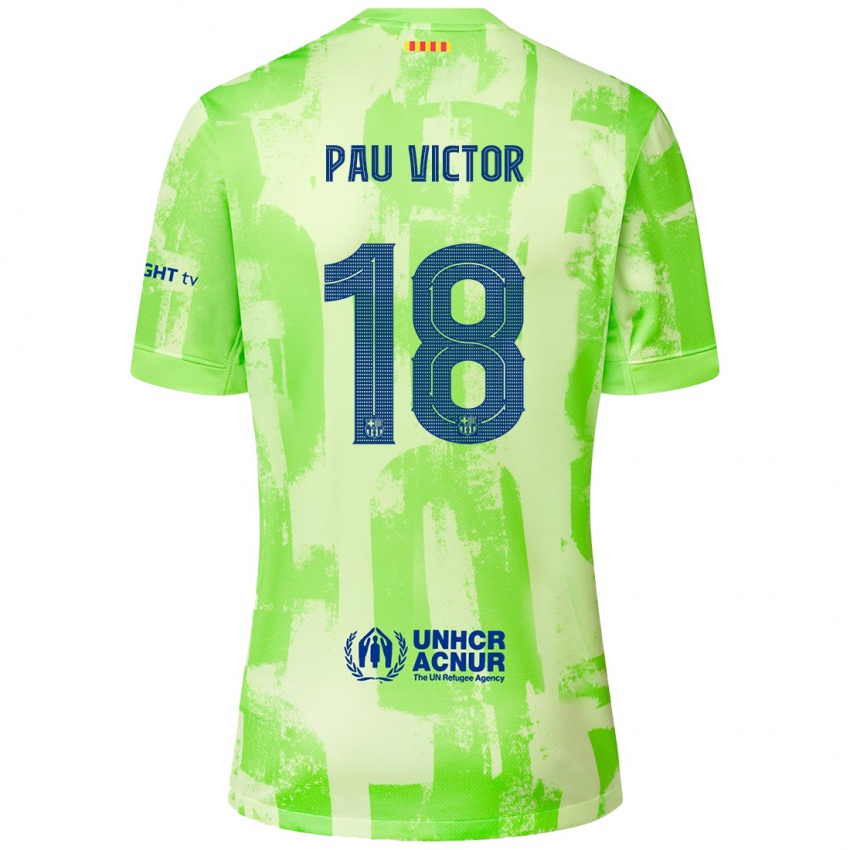 Niño Camiseta Pau Víctor #18 Lima Equipación Tercera 2024/25 La Camisa Perú