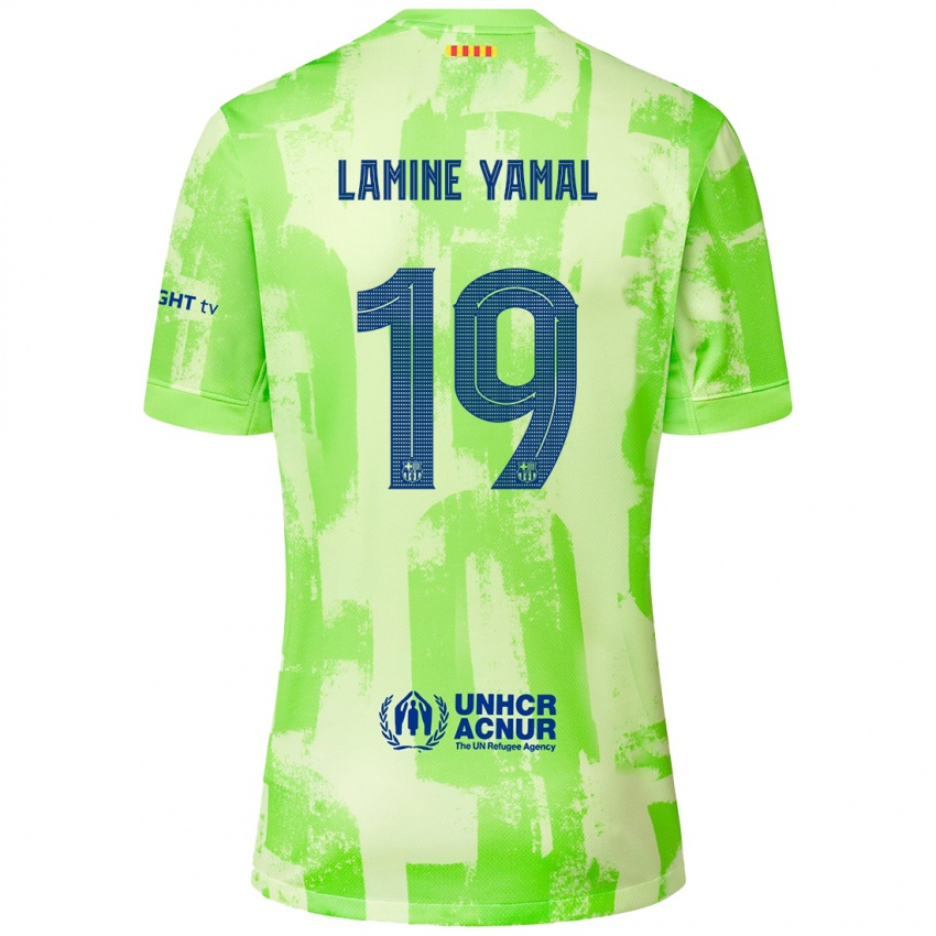 Niño Camiseta Lamine Yamal #19 Lima Equipación Tercera 2024/25 La Camisa Perú