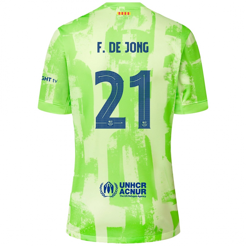 Niño Camiseta Frenkie De Jong #21 Lima Equipación Tercera 2024/25 La Camisa Perú