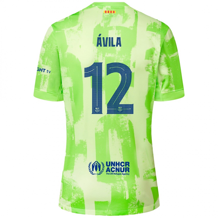 Niño Camiseta Dani Ávila #12 Lima Equipación Tercera 2024/25 La Camisa Perú