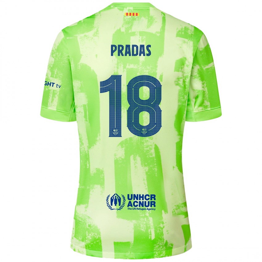 Niño Camiseta Arnau Pradas #18 Lima Equipación Tercera 2024/25 La Camisa Perú