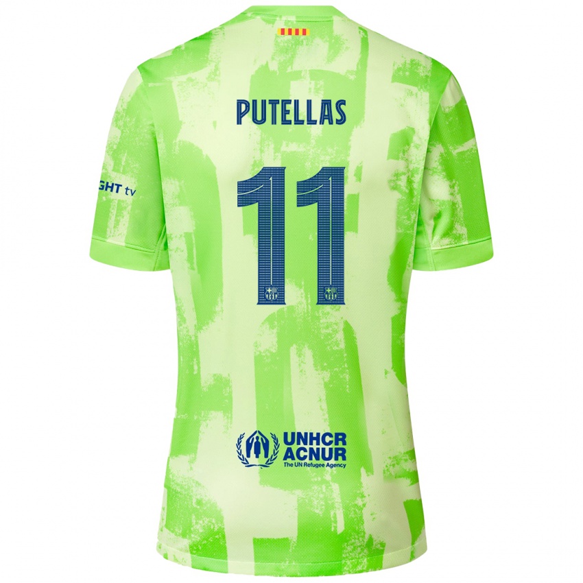 Niño Camiseta Alexia Putellas #11 Lima Equipación Tercera 2024/25 La Camisa Perú