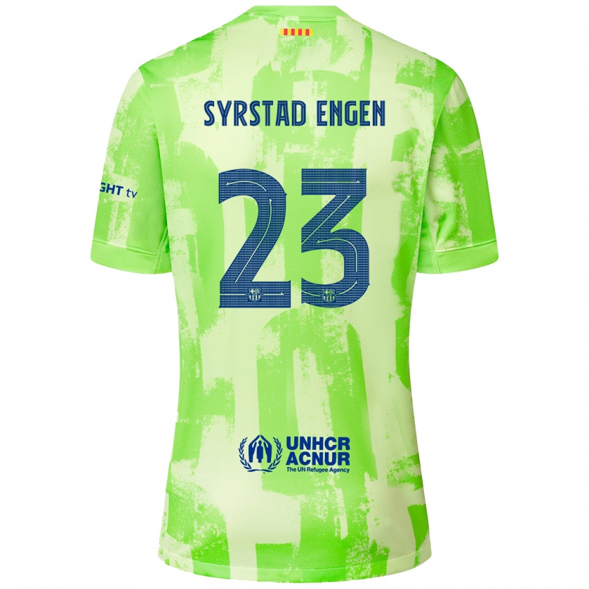 Niño Camiseta Ingrid Syrstad Engen #23 Lima Equipación Tercera 2024/25 La Camisa Perú