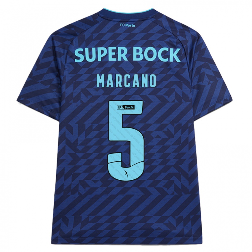 Niño Camiseta Iván Marcano #5 Azul Marino Equipación Tercera 2024/25 La Camisa Perú