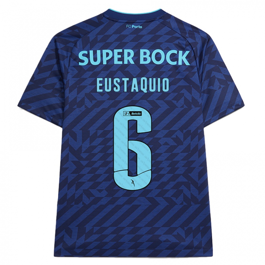 Niño Camiseta Stephen Eustaquio #6 Azul Marino Equipación Tercera 2024/25 La Camisa Perú