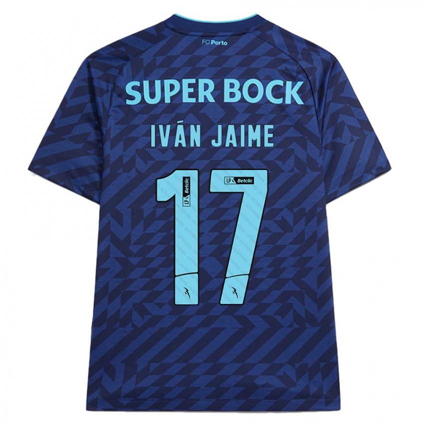 Niño Camiseta Iván Jaime #17 Azul Marino Equipación Tercera 2024/25 La Camisa Perú