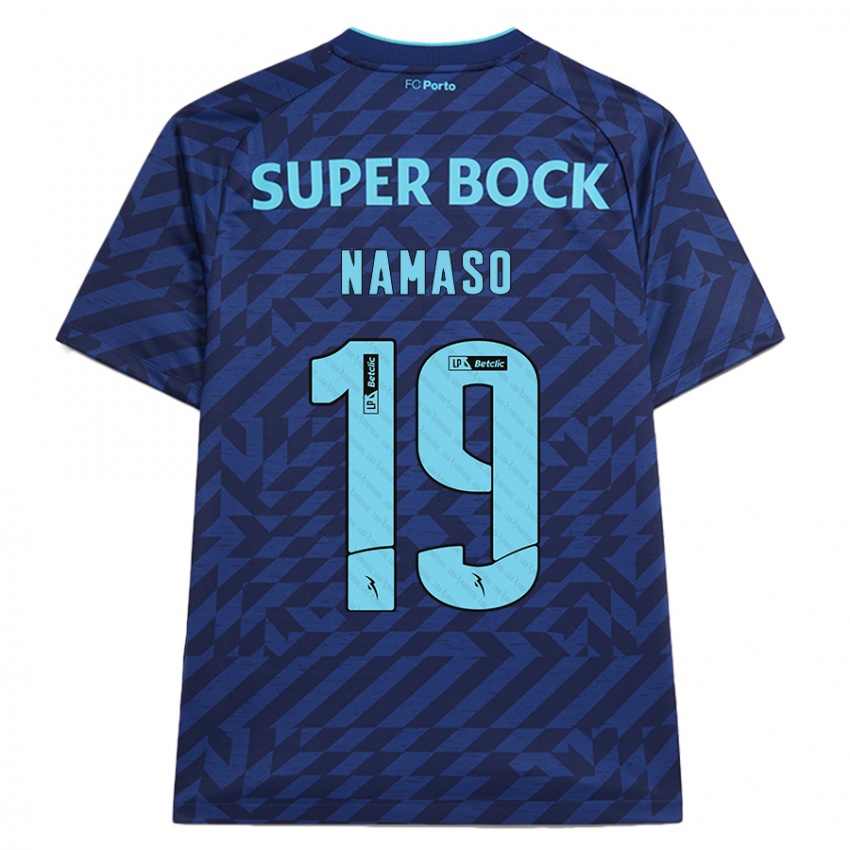 Niño Camiseta Danny Namaso #19 Azul Marino Equipación Tercera 2024/25 La Camisa Perú