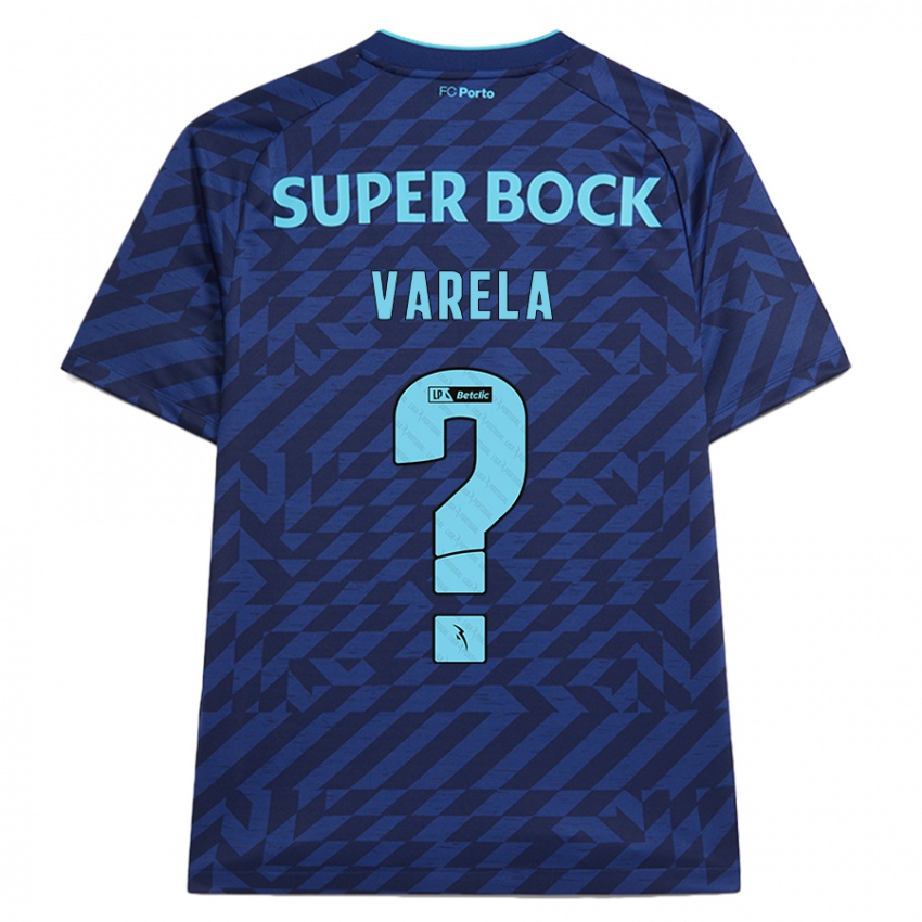 Niño Camiseta Cardoso Varela #0 Azul Marino Equipación Tercera 2024/25 La Camisa Perú