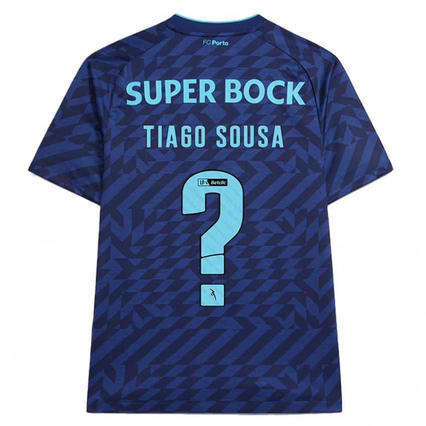 Niño Camiseta Tiago Sousa #0 Azul Marino Equipación Tercera 2024/25 La Camisa Perú