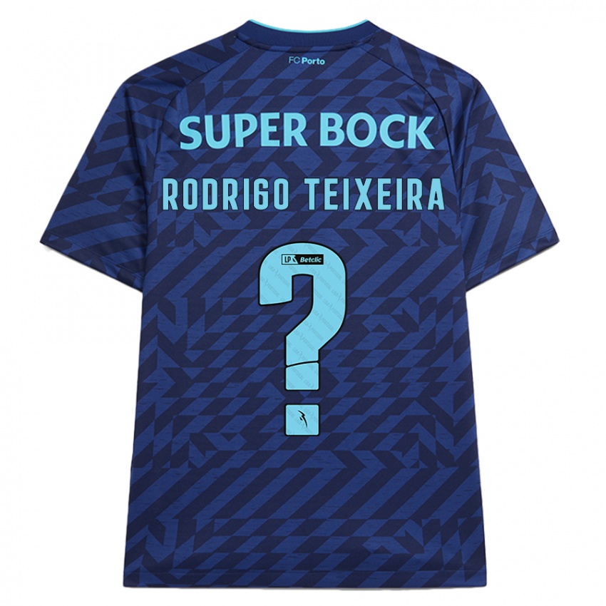 Niño Camiseta Rodrigo Teixeira #0 Azul Marino Equipación Tercera 2024/25 La Camisa Perú