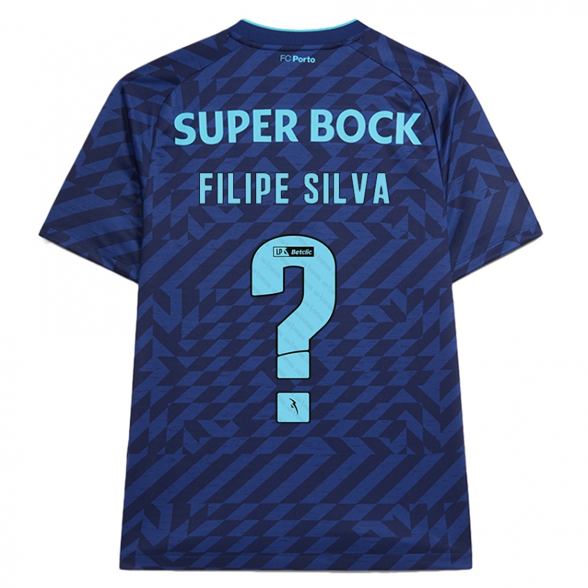 Niño Camiseta Filipe Silva #0 Azul Marino Equipación Tercera 2024/25 La Camisa Perú