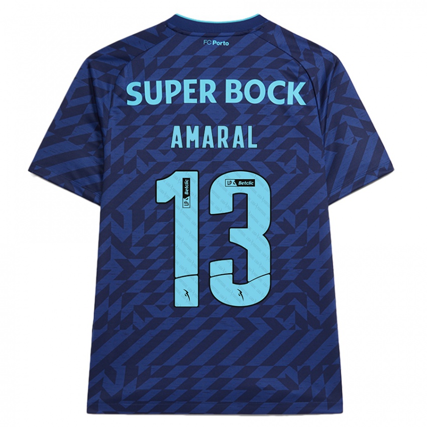 Niño Camiseta Fábio Amaral #13 Azul Marino Equipación Tercera 2024/25 La Camisa Perú