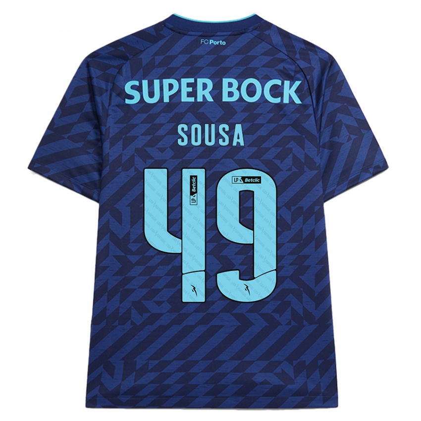 Niño Camiseta Gonçalo Sousa #49 Azul Marino Equipación Tercera 2024/25 La Camisa Perú