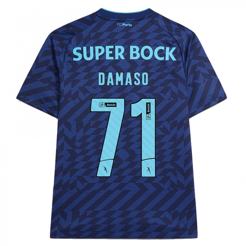 Niño Camiseta Nico Damaso #71 Azul Marino Equipación Tercera 2024/25 La Camisa Perú