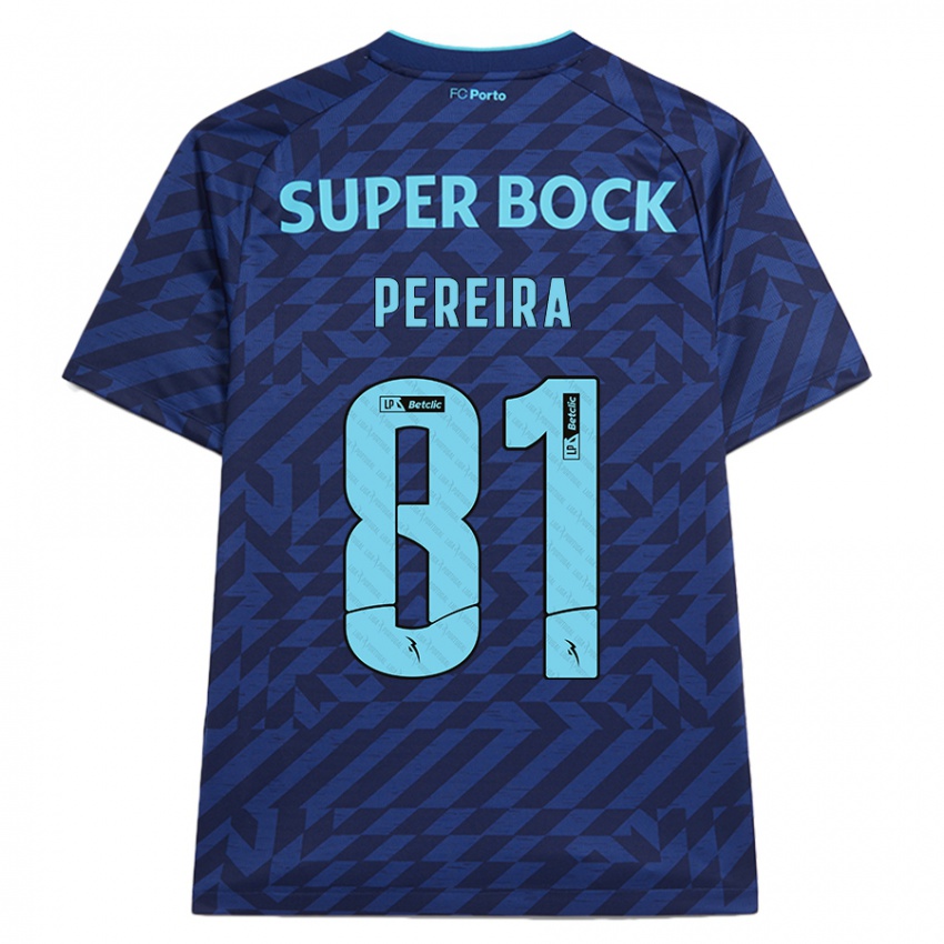 Niño Camiseta Martim Pereira #81 Azul Marino Equipación Tercera 2024/25 La Camisa Perú